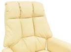 Sillón de oficina FIRENZE, alto, regulación de altura, mecanismo multifunción, similpiel beige