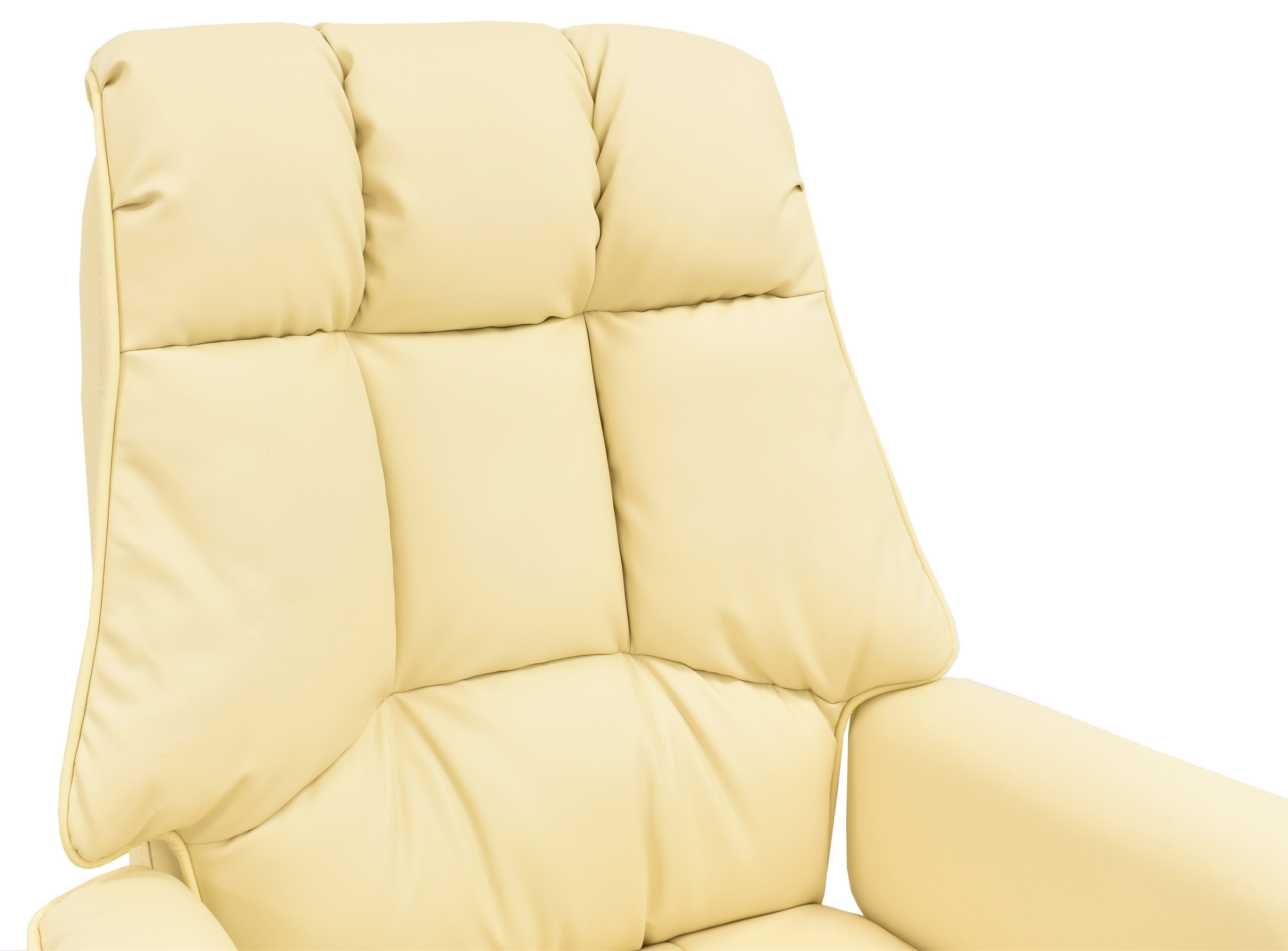 Sillón de oficina FIRENZE, alto, regulación de altura, mecanismo multifunción, similpiel beige