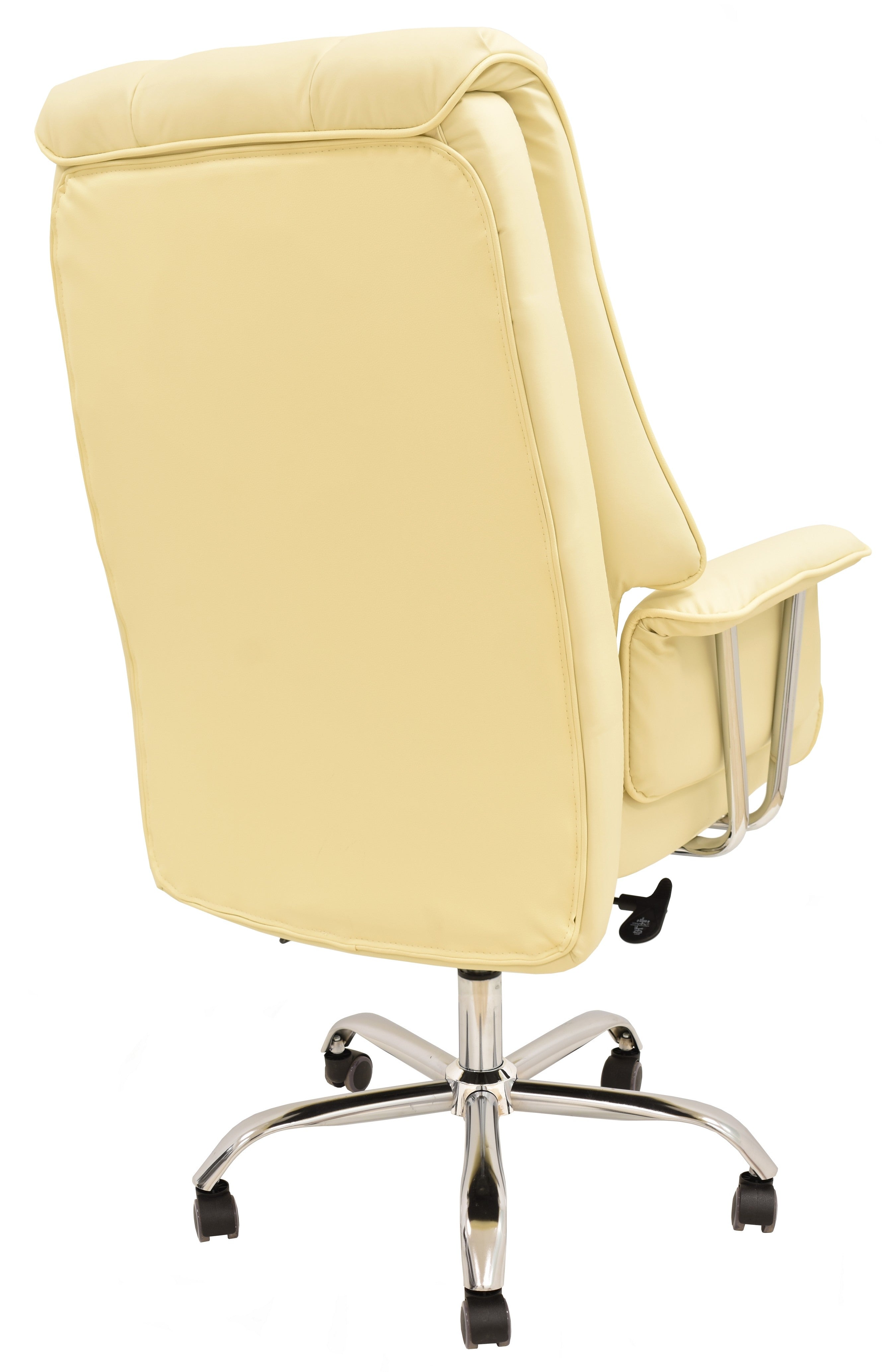 Sillón de oficina FIRENZE, alto, regulación de altura, mecanismo multifunción, similpiel beige