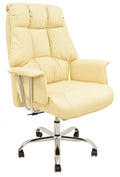 Sillón de oficina FIRENZE, alto, regulación de altura, mecanismo multifunción, similpiel beige