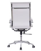 Sillón de oficina IGOR, alto, regulación de altura, basculante profundo, malla blanca