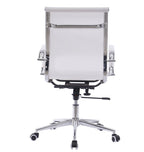 Sillón de oficina IGOR, giratorio, regulación de altura, basculante profundo, malla blanca
