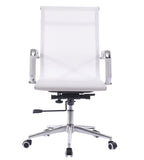 Sillón de oficina IGOR, giratorio, regulación de altura, basculante profundo, malla blanca