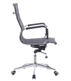 Sillón de oficina IGOR, giratorio, regulación de altura, basculante profundo, malla negra