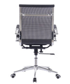 Sillón de oficina IGOR, giratorio, regulación de altura, basculante profundo, malla negra