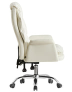 Sillón de oficina MAINZ, alto, giratorio, similpiel blanco roto