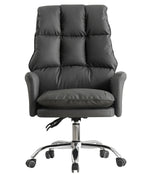 Sillón de oficina MAINZ, alto, giratorio, similpiel gris