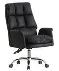 Sillón de oficina MAINZ, alto, giratorio, similpiel negra