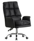 Sillón de oficina MAINZ, alto, giratorio, similpiel negra