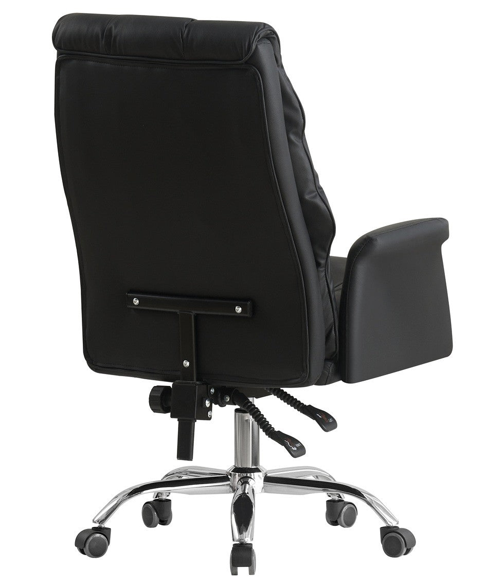 Sillón de oficina MAINZ, alto, giratorio, similpiel negra