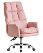 Sillón de oficina MAINZ, alto, giratorio, similpiel rosa light