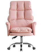 Sillón de oficina MAINZ, alto, giratorio, similpiel rosa light