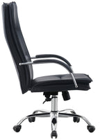 Sillón de oficina NEROTH, alto, mecanismo multifunción, similpiel negra