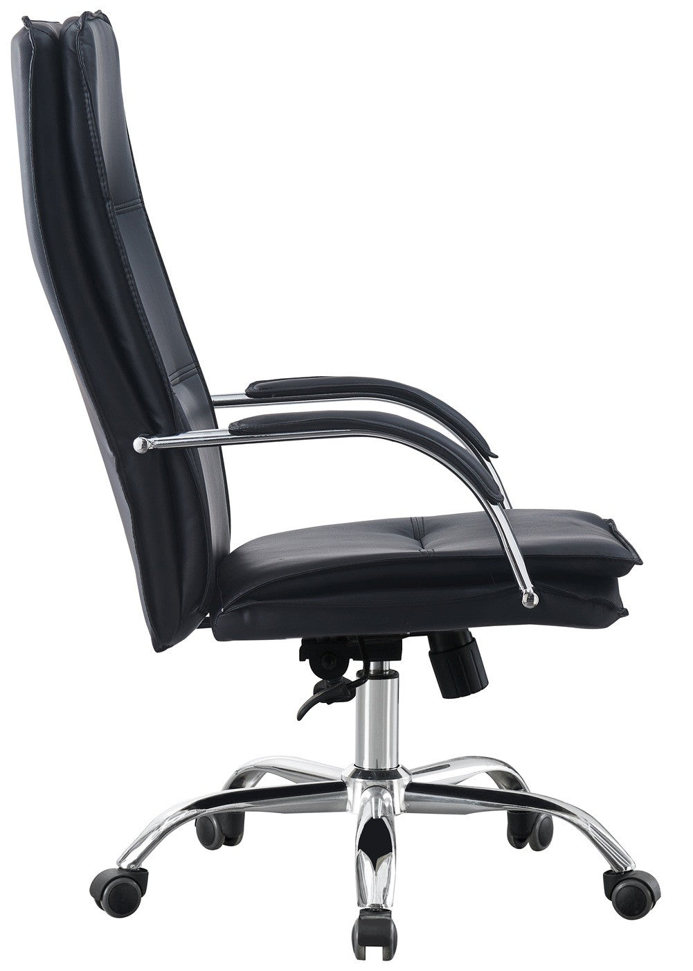 Sillón de oficina NEROTH, alto, mecanismo multifunción, similpiel negra