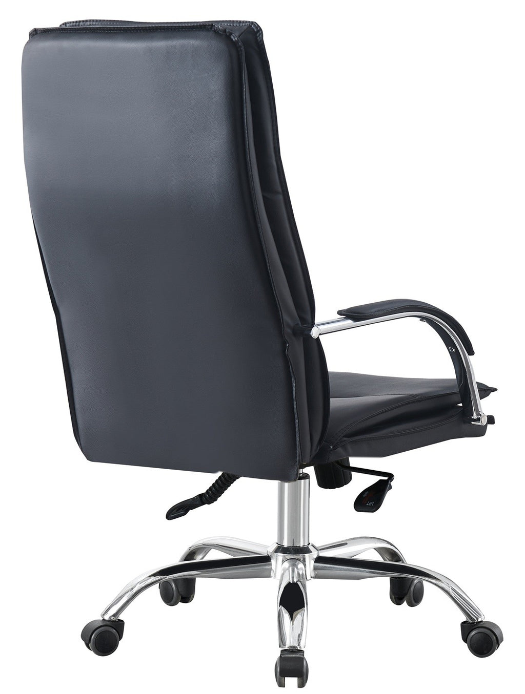 Sillón de oficina NEROTH, alto, mecanismo multifunción, similpiel negra