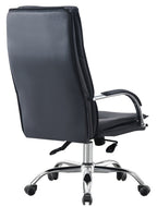 Sillón de oficina NEROTH, alto, mecanismo multifunción, similpiel negra