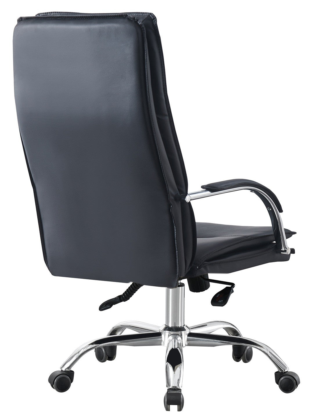 Sillón de oficina NEROTH, alto, mecanismo multifunción, similpiel negra