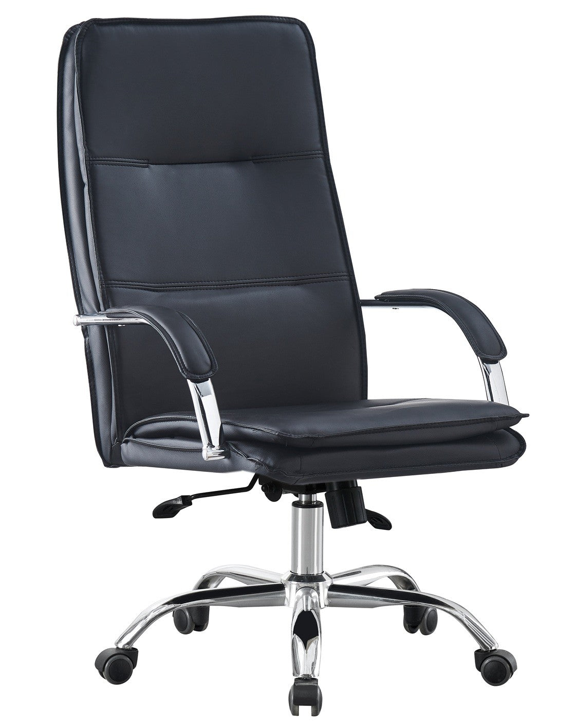 Sillón de oficina NEROTH, alto, mecanismo multifunción, similpiel negra