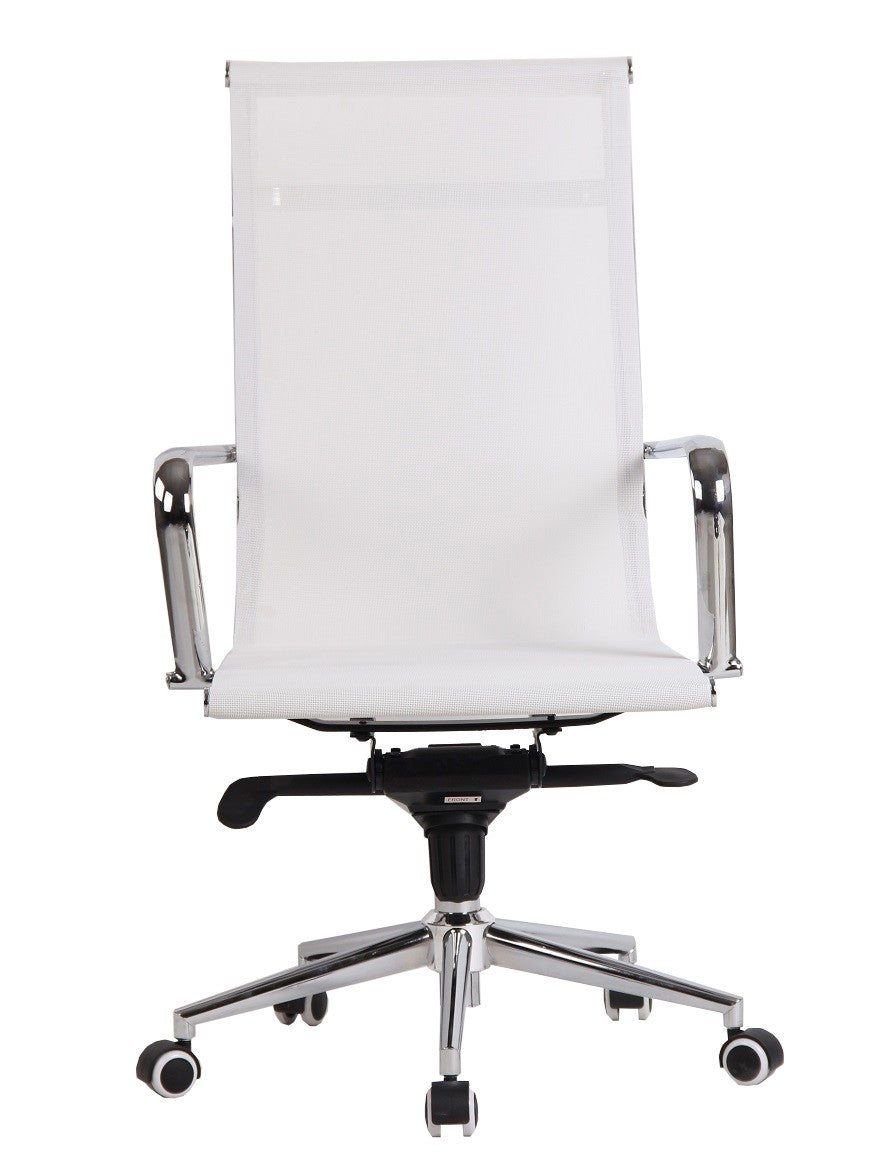 Sillón de oficina ZURICH, alto, malla blanca