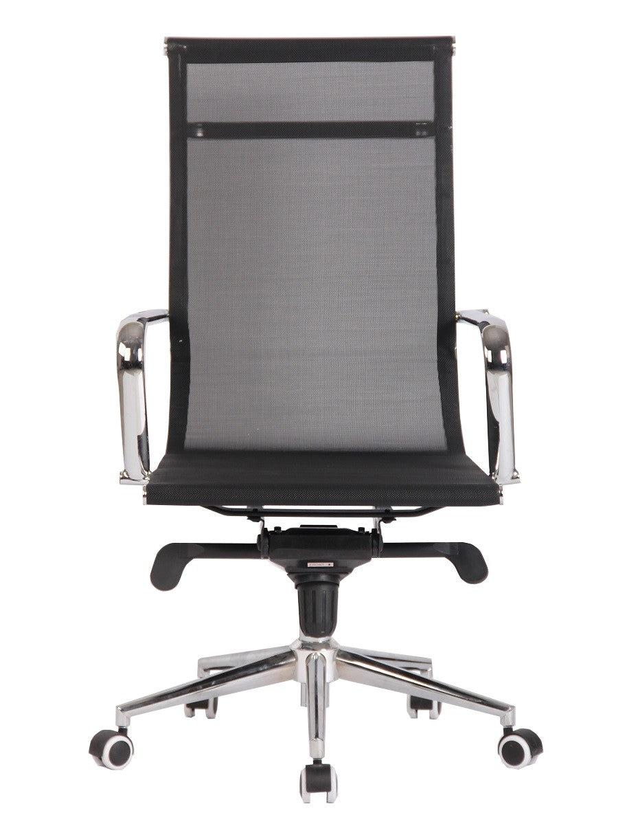 Sillón de oficina ZURICH, alto, malla negra