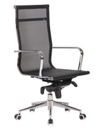 Sillón de oficina ZURICH, alto, malla negra