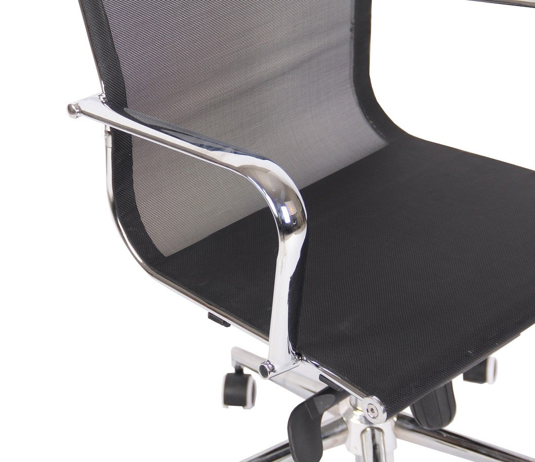 Sillón de oficina ZURICH, giratorio, malla negra
