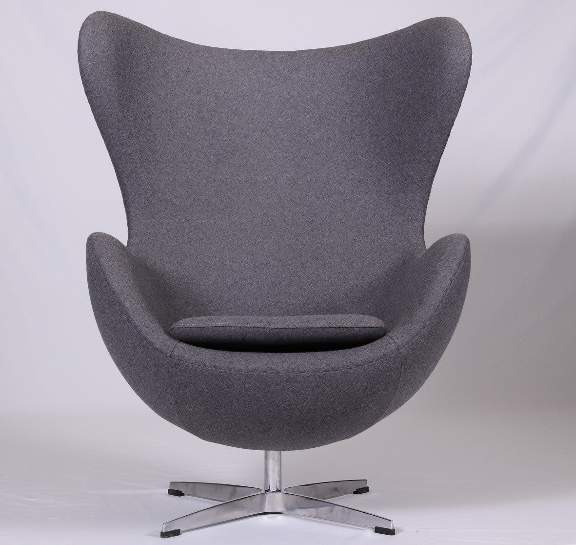Sillón EG, fibra de vidrio, basculante, tapizado cachemir gris oscuro