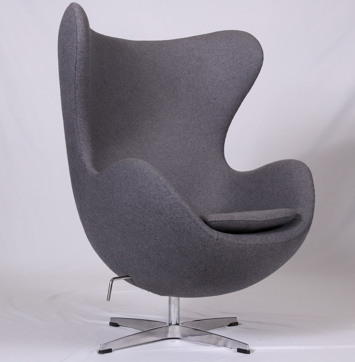 Sillón EG, fibra de vidrio, basculante, tapizado cachemir gris oscuro