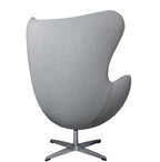 Sillón EG, fibra de vidrio, basculante, tapizado cachemir gris