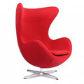 Sillón EG, tapizado cachemira rojo