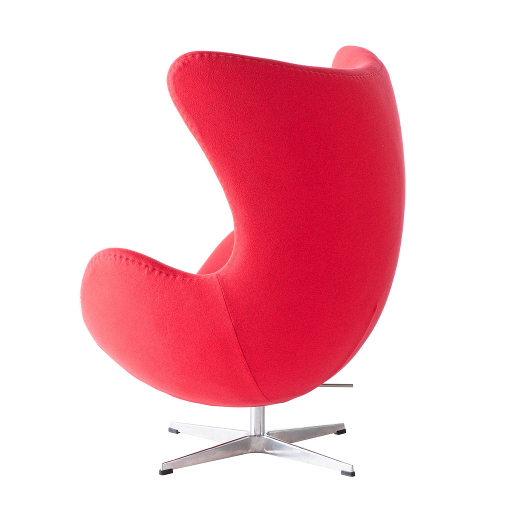 Sillón EG (TE), fibra de vidrio, basculante, tapizado cachemir rojo