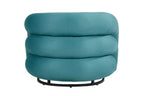 Sillón KARLOVY, tapizado velvet turquesa