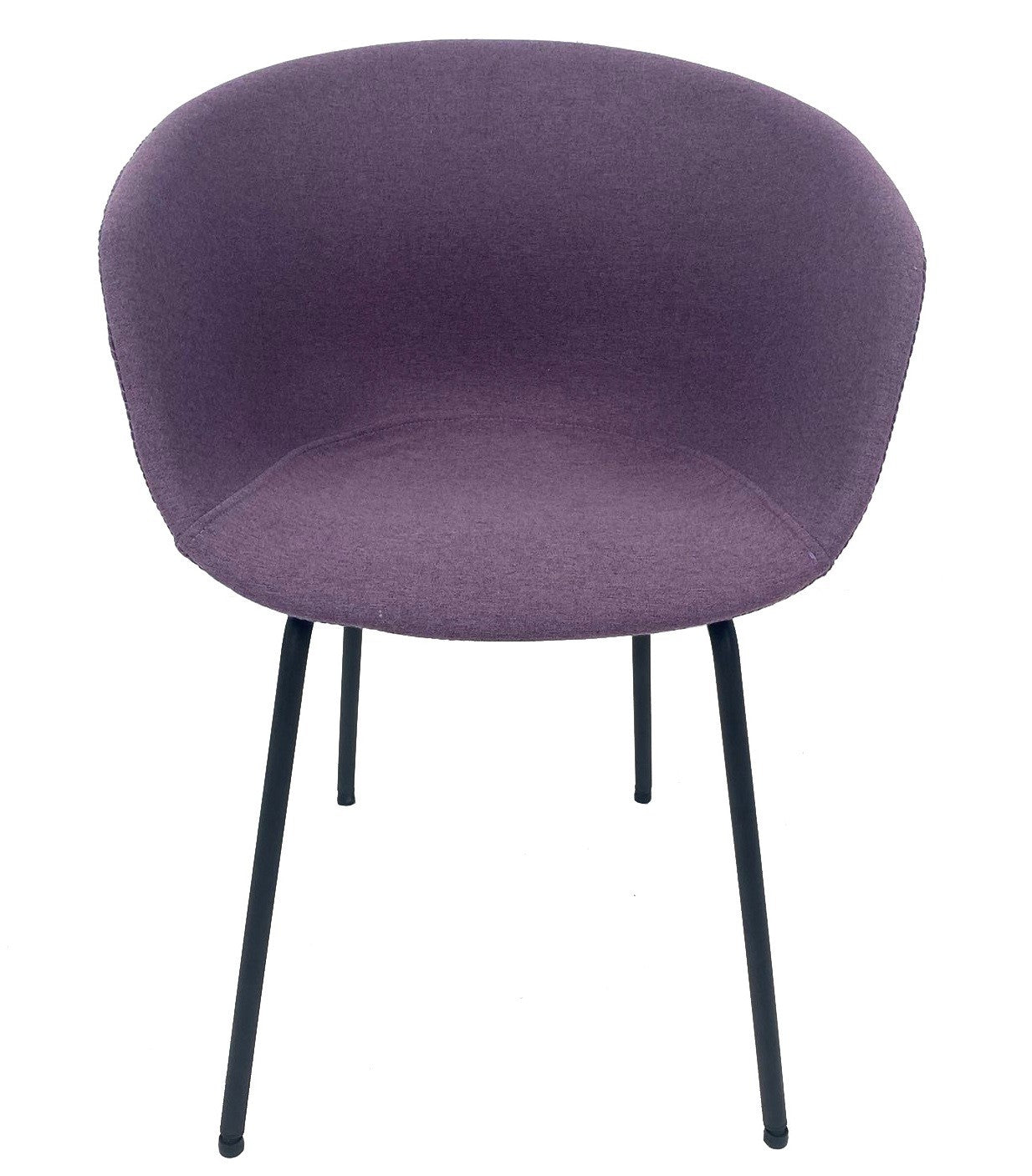 Sillón KIEL, metal, tapizado tejido rosa