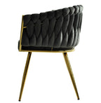 Sillón KING, metal dorado, tapizado velvet gris oscuro