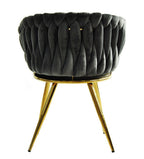 Sillón KING, metal dorado, tapizado velvet gris oscuro
