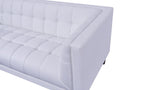Sillón LEWIS, similpiel blanca