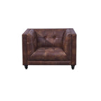 Sillón LEWIS, similpiel cuero viejo