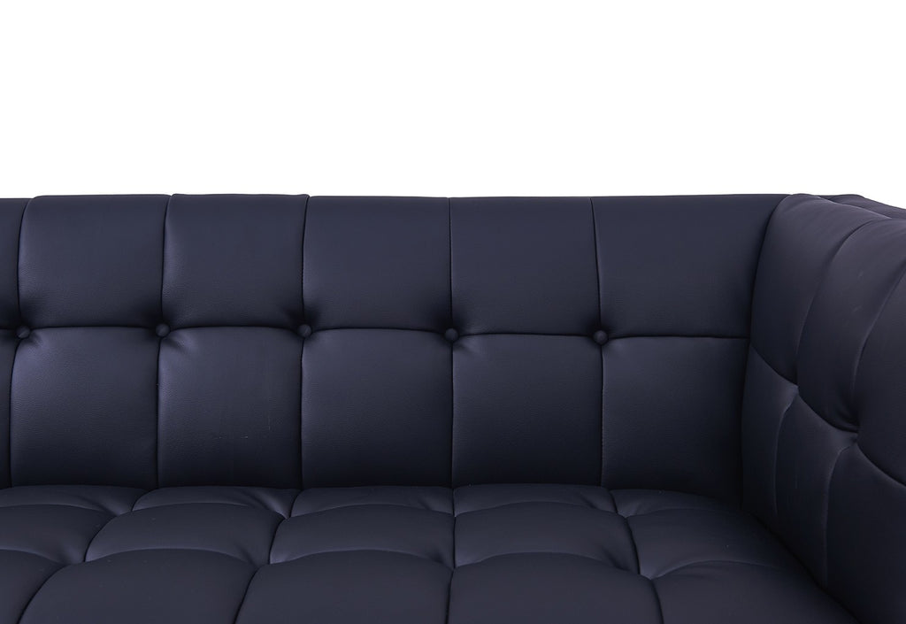 Sillón LEWIS, similpiel negra