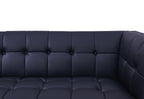 Sillón LEWIS, similpiel negra