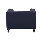 Sillón LEWIS, similpiel negra