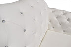 Sillón LOREN, similpiel blanca