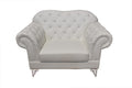 Sillón LOREN, similpiel blanca