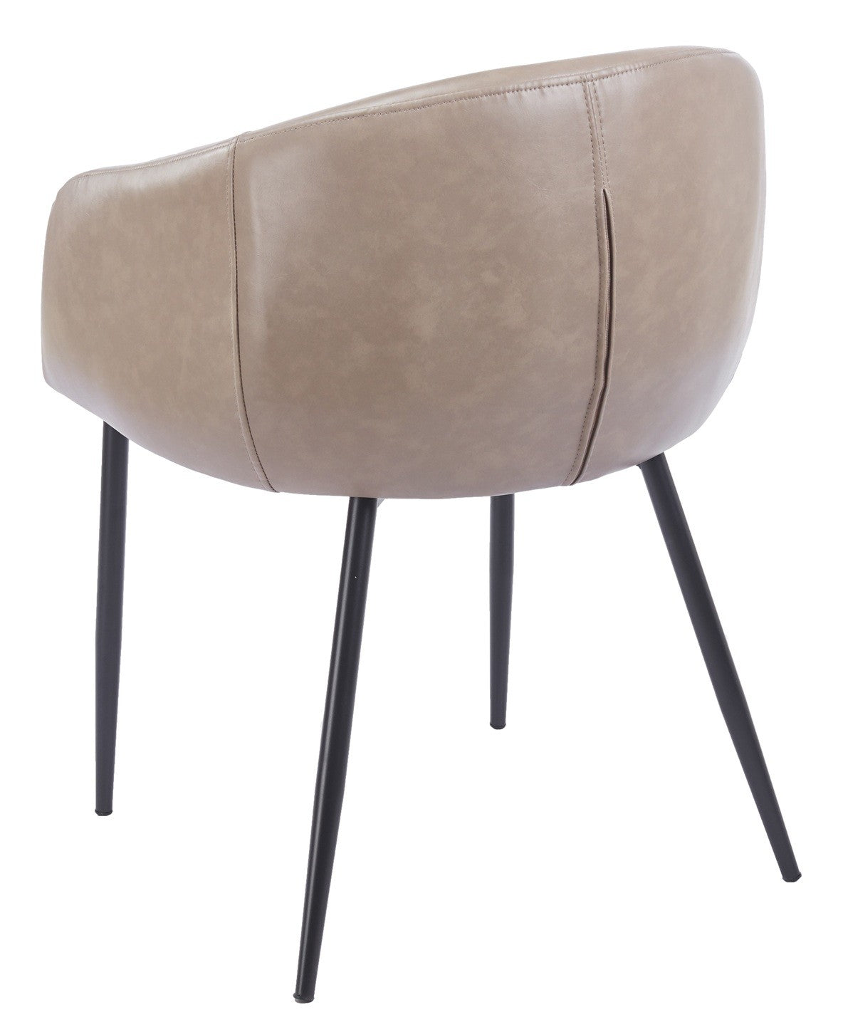 Sillón PELAYO, metal, similpiel vintage gris