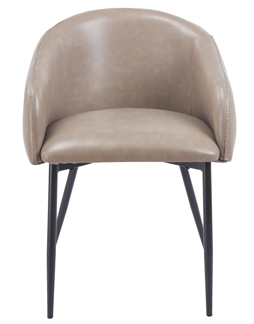 Sillón PELAYO, metal, similpiel vintage gris