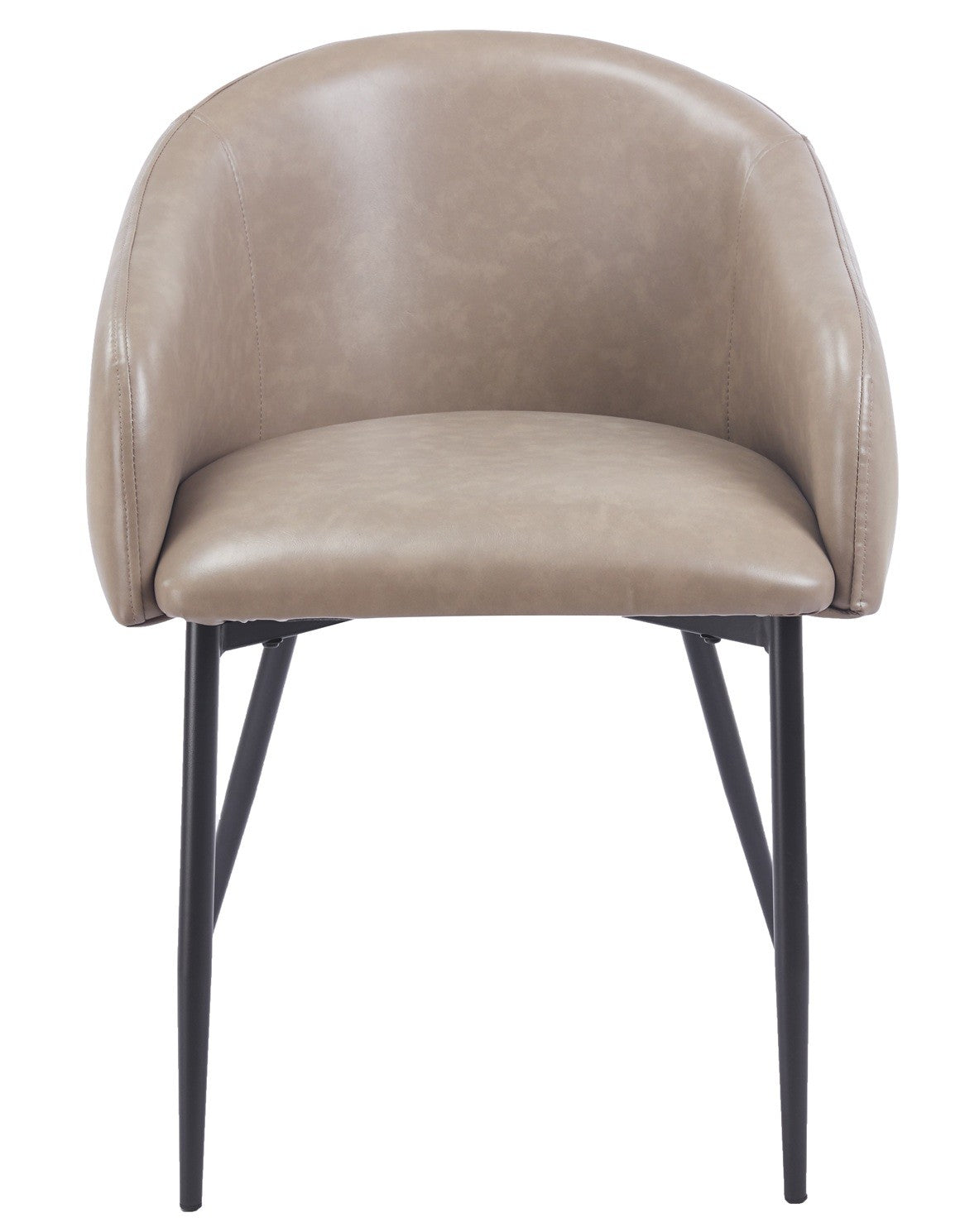 Sillón PELAYO, metal, similpiel vintage gris