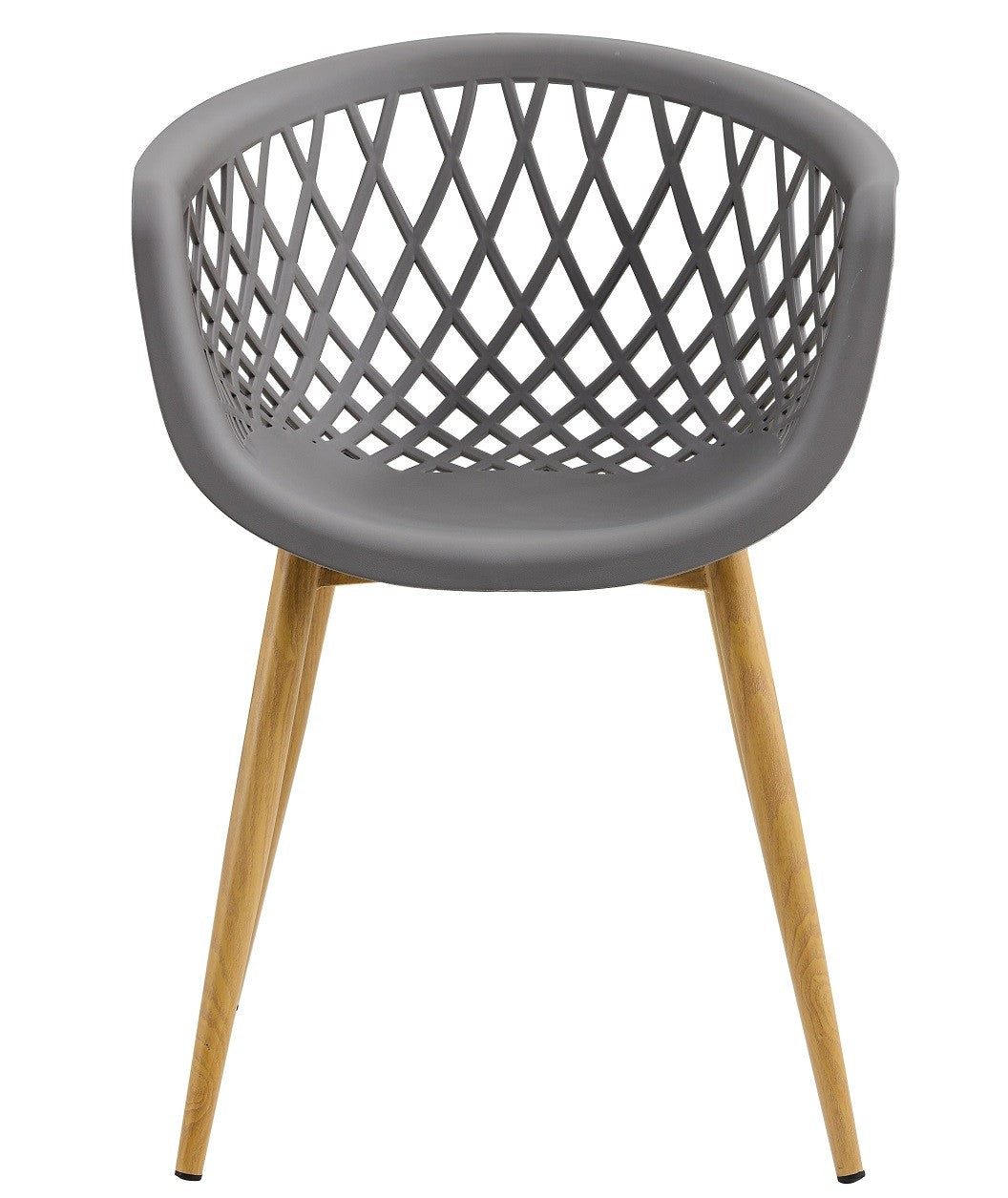 Sillón STRAUSS, metal, polipropileno gris oscuro