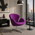 Sillón SWTVI , tejido cashemir, violeta