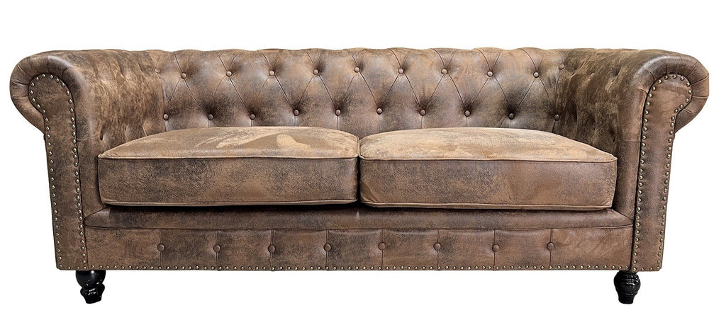 Sofá CHESTER PREMIUM, 3 plazas, similpiel vintage