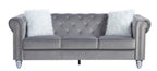 Sofá CHESTER STYLE, 3 plazas, tapizado velvet gris 27