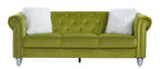 Sofá CHESTER STYLE, 3 plazas, tapizado velvet verde 38